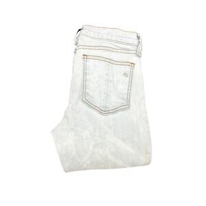 Rag & Bone Skinny Denim Jeans Light Wash Bleach Out Color Size 26